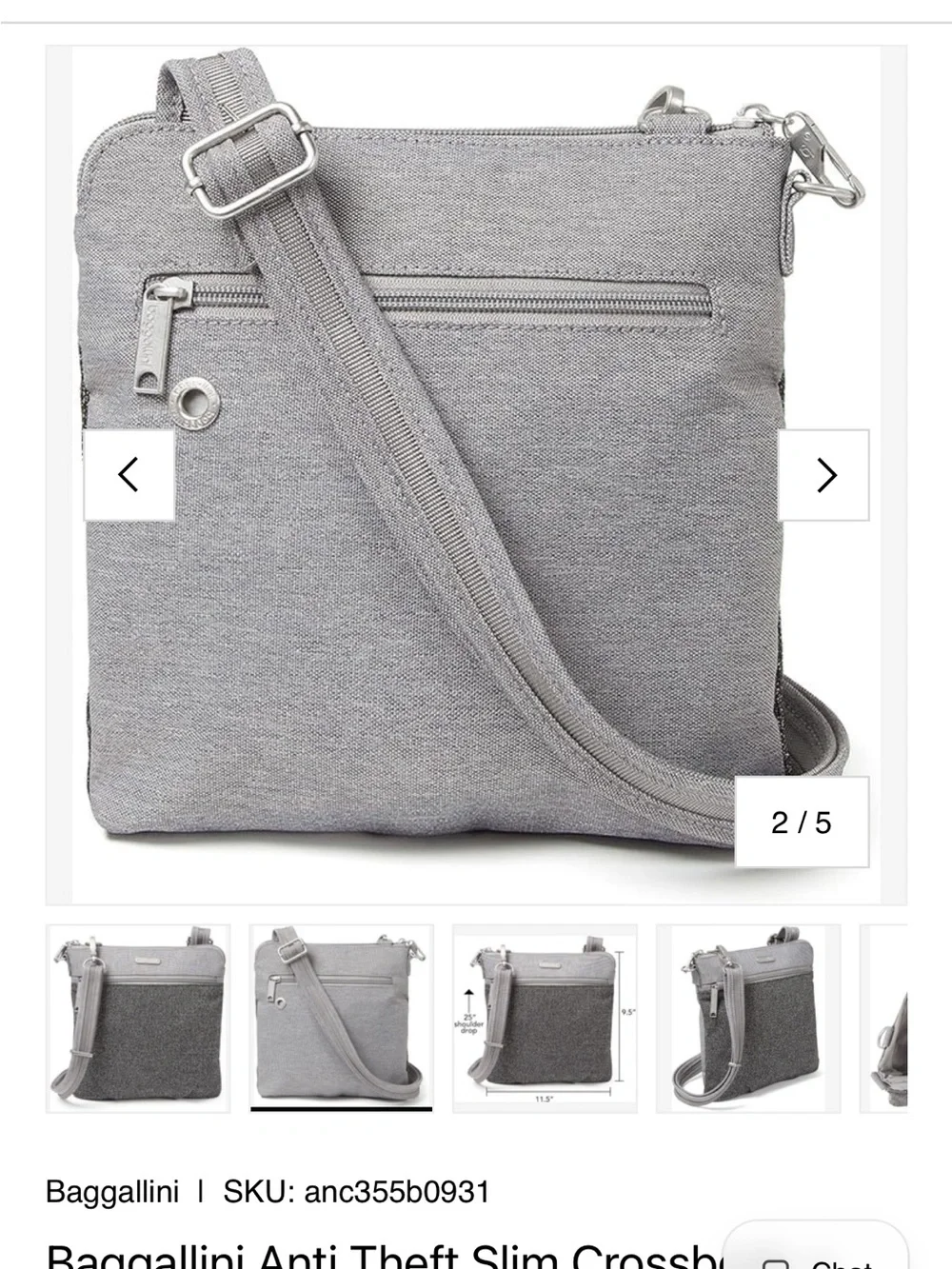 Baggallini compact crossbody